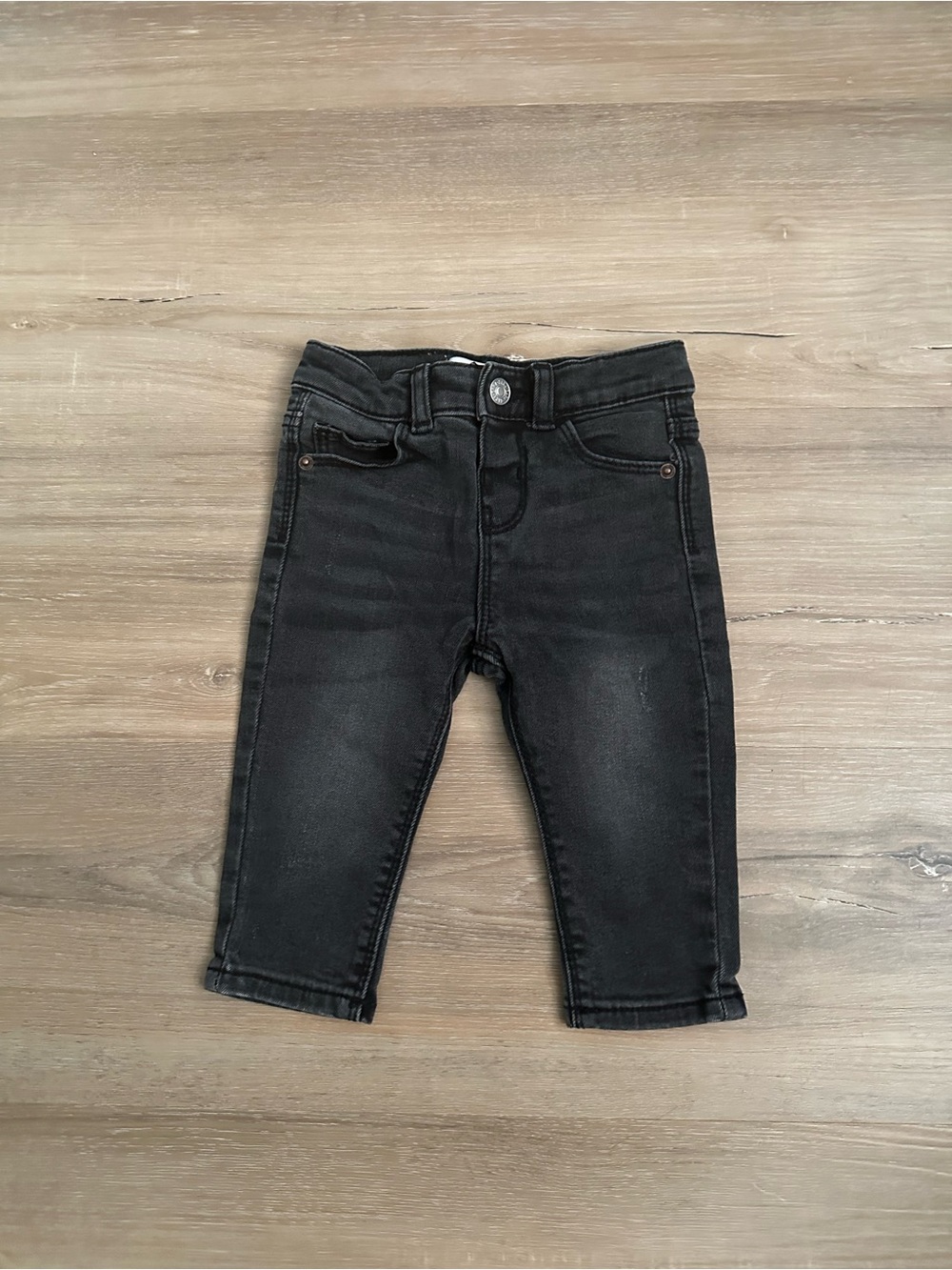 ZARA Baby Black Wash Skinny Jeans 6–9M